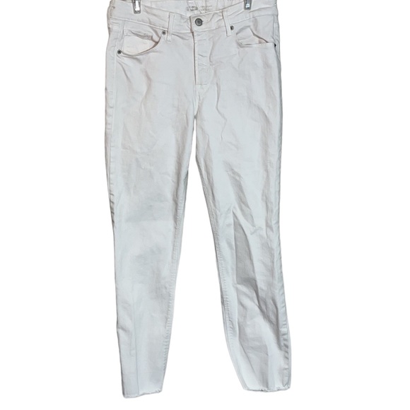 Old Navy Women’s High-Waisted OG Straight White-Wash Cut-Off Ankle Jeans - Picture 4 of 4